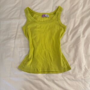 Lime Green Women's Tank Top